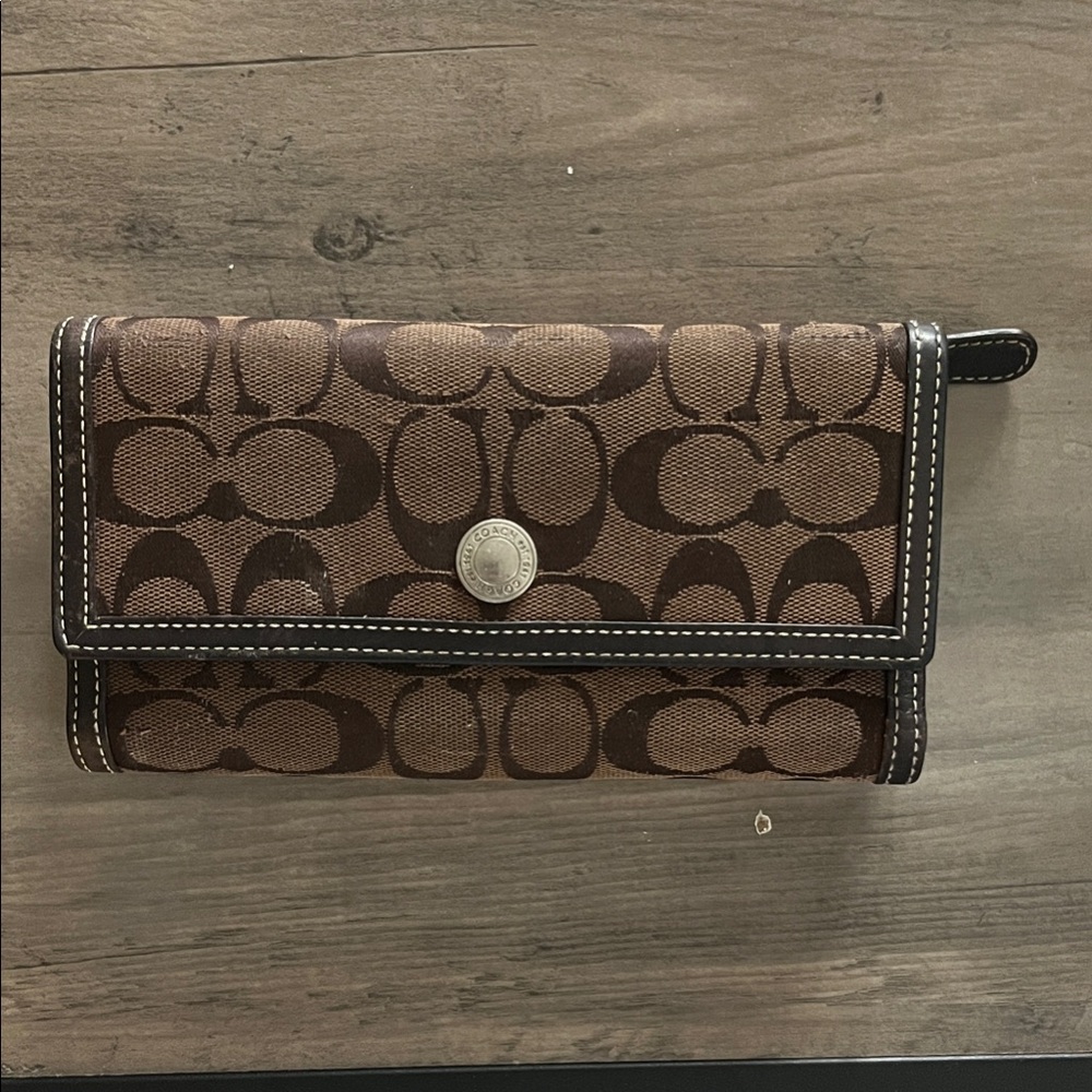 Coach Brown Signature Wallet
